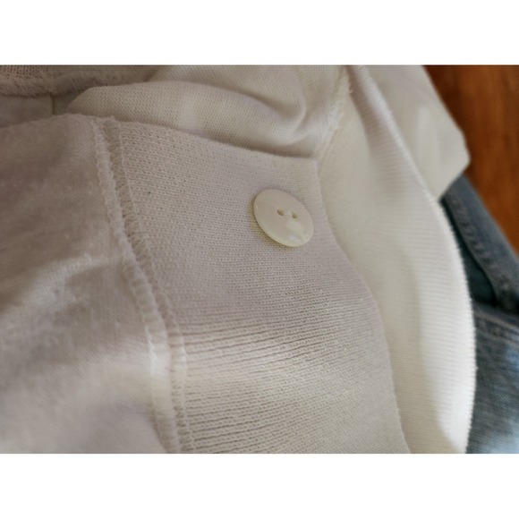 90s White Cropped Boxy Cardigan - Picture 5 of 5